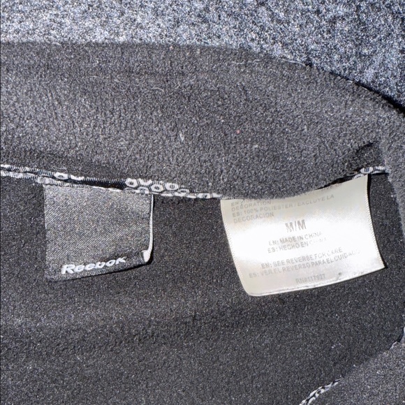 Reebok Black Jacket with Gray Camo Detail - Picture 2 of 7